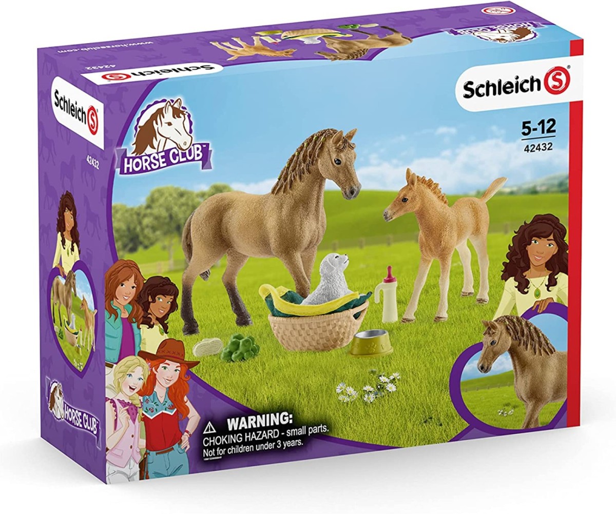 Schleich Horse Club Sarah's Baby Animal Care - Plaza Toymaster