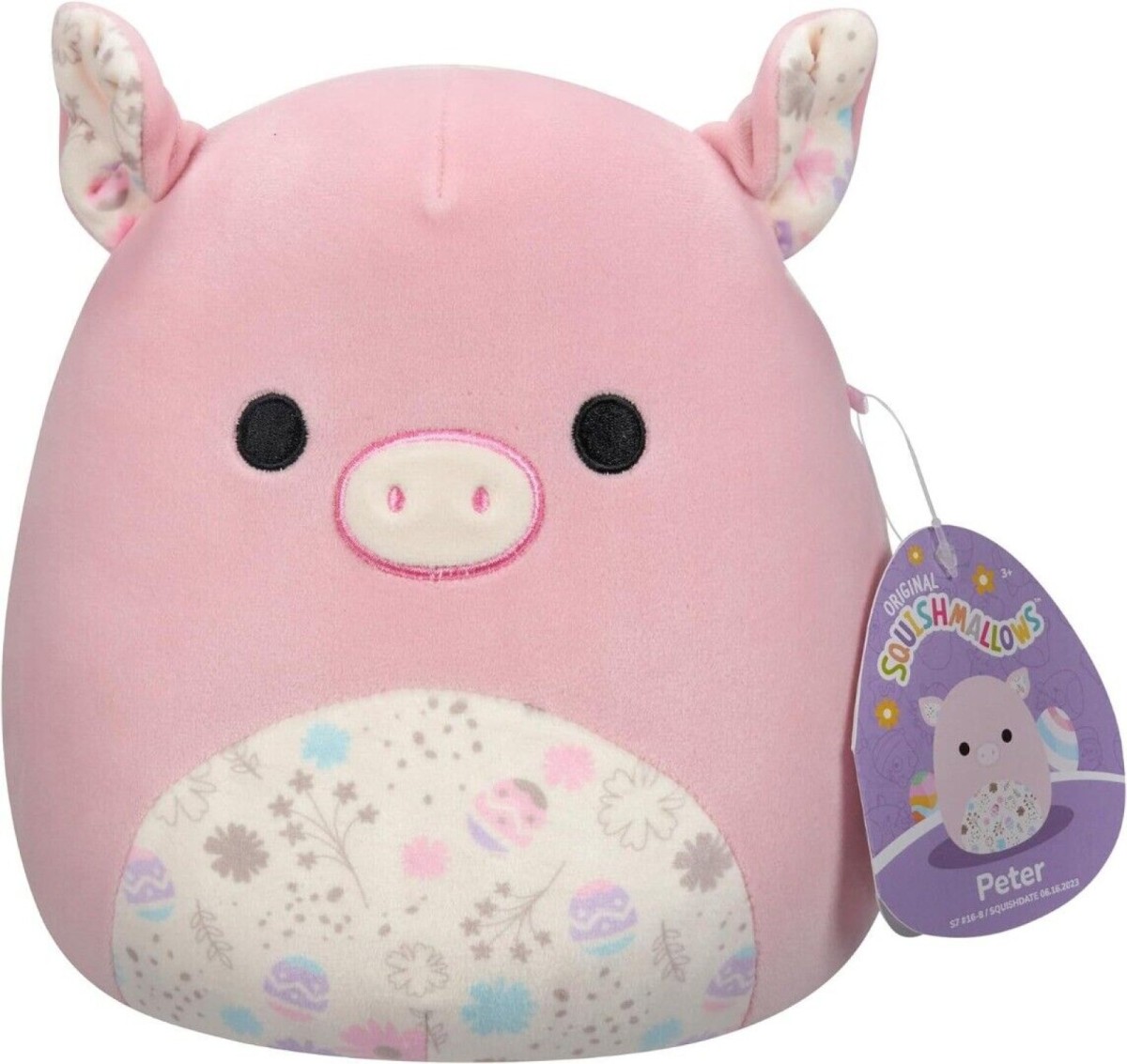 Squishmallows 7.5 Peter Pig with Easter Design Plaza Toymaster