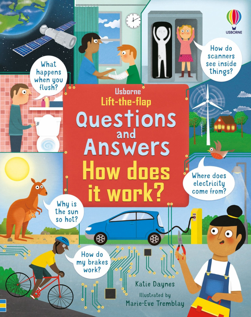 Usborne Lift The Flap Q A How Does It Work Book Plaza Toymaster