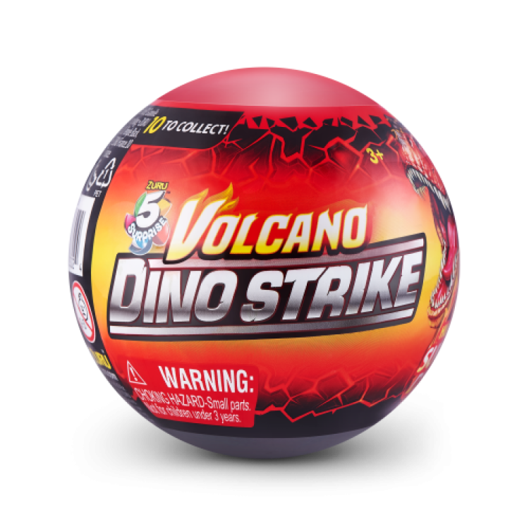 5 Surprise Dino Strike Volcano