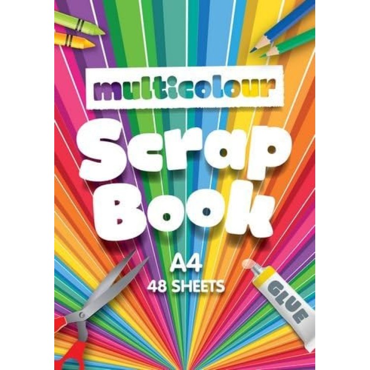 A4 Multicolour Scrap Book