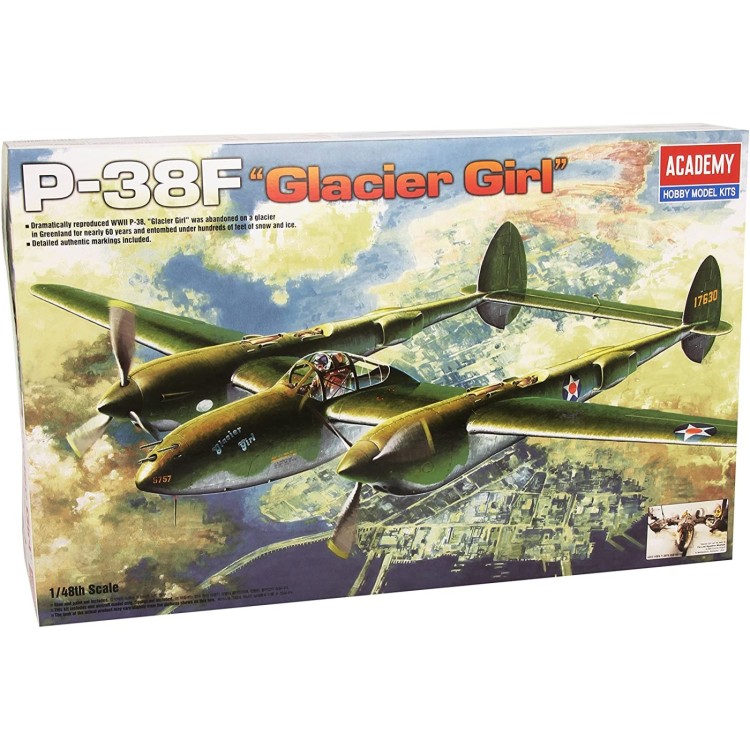 Academy 1:48 P-38F Lightning 'Glacier Girl'