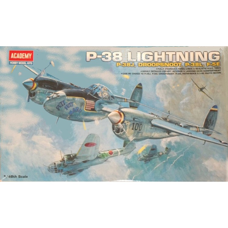 Academy 1:48 P-38 Lightning