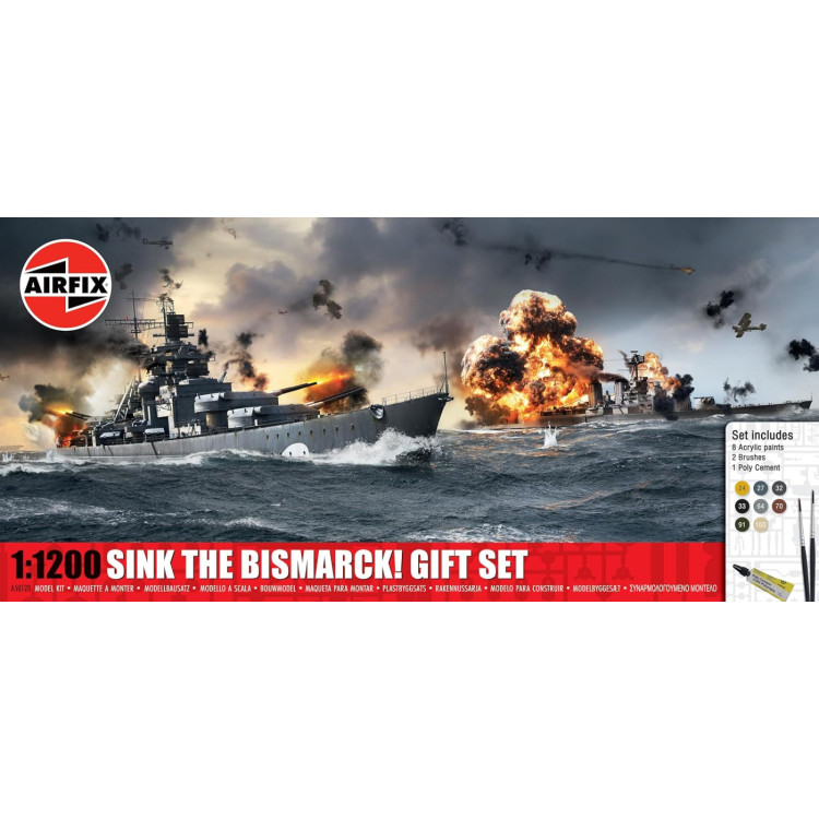Airfix 1:1200 Sink the Bismarck Gift Set