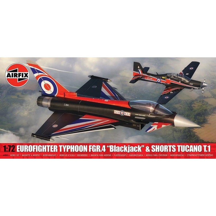 Airfix 1:72 Twin Pack Eurofighter Typhoon FGR.4 'Blackjack' & Shorts Tucano T.1