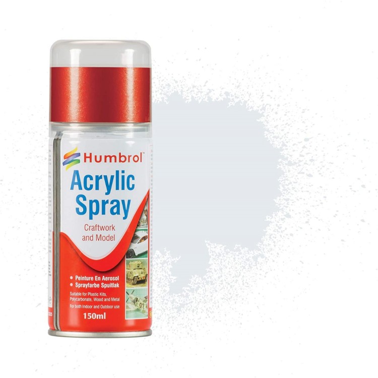 Humbrol Acrylic Spray 191 Chrome Silver 150ml