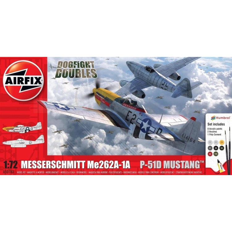 Airfix Dogfight Doubles Messerschmitt Me262A-1A vs P-51D Mustang