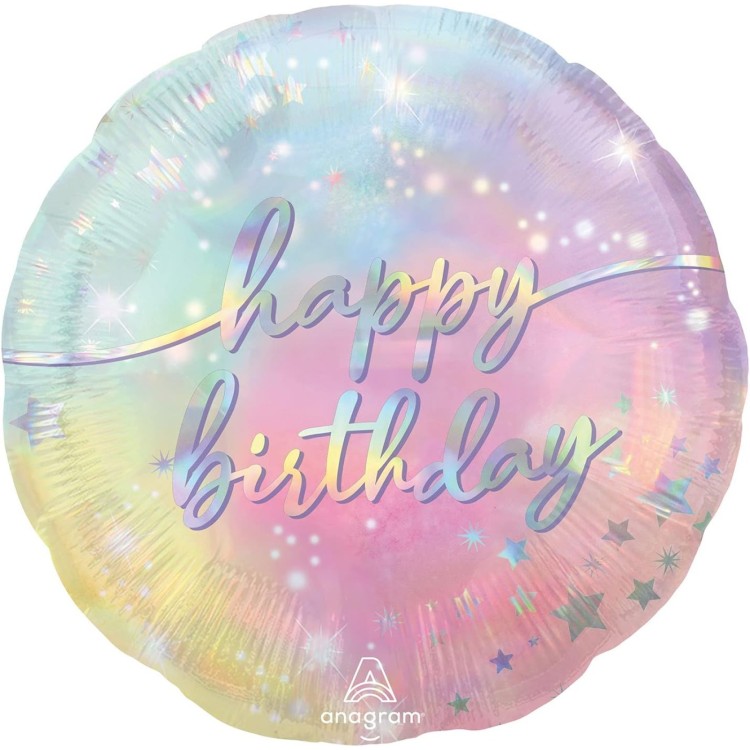 Anagram Luminous Happy Birthday Microfoil Helium Balloon