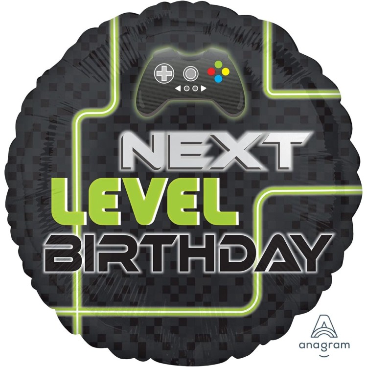 Anagram Next Level Birthday Microfoil Helium Balloon