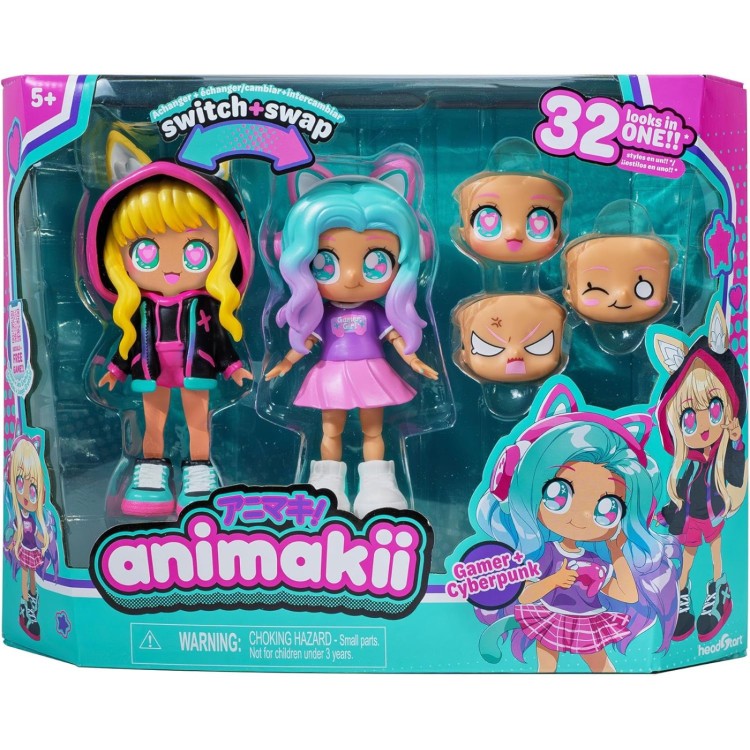 Animakii Doll Set - Gamer + Cyberpunk