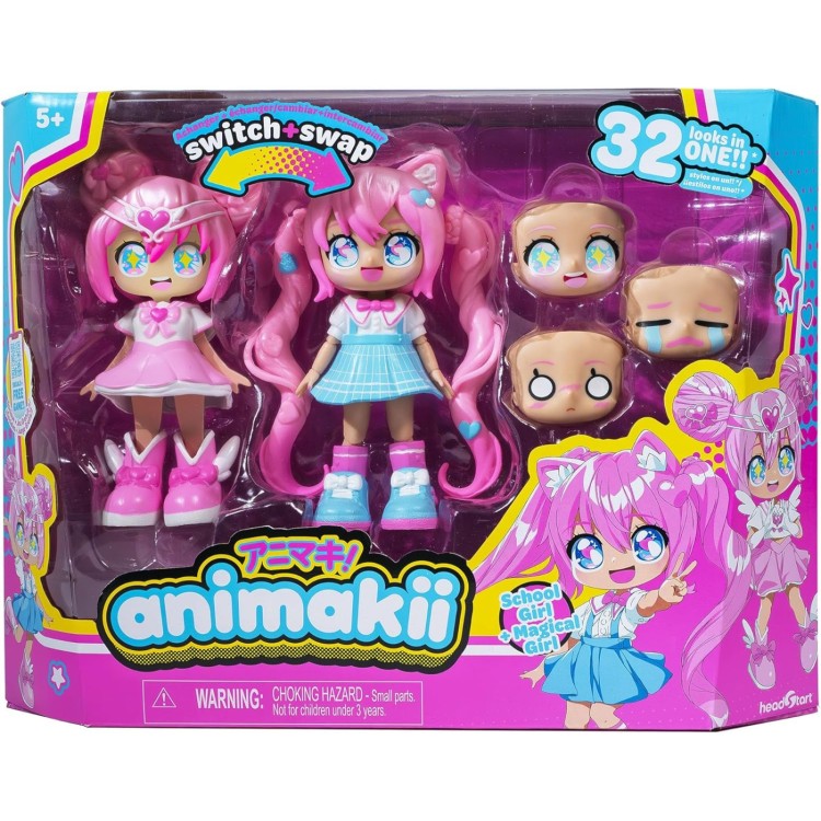 Animakii Doll Set - School Girl Magical Girl