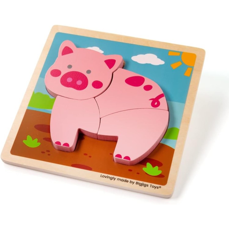 Bigjigs Chunky Lift Out Pig Puzzle