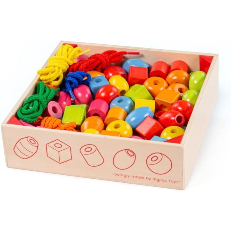Bigjigs Crate of Lacing Beads