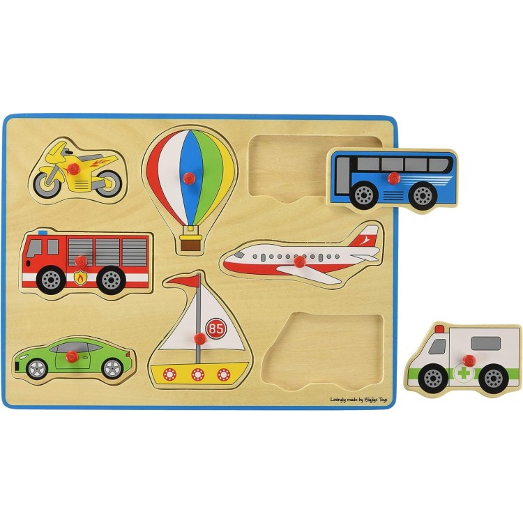 Bigjigs Small Peg Puzzle - Transport