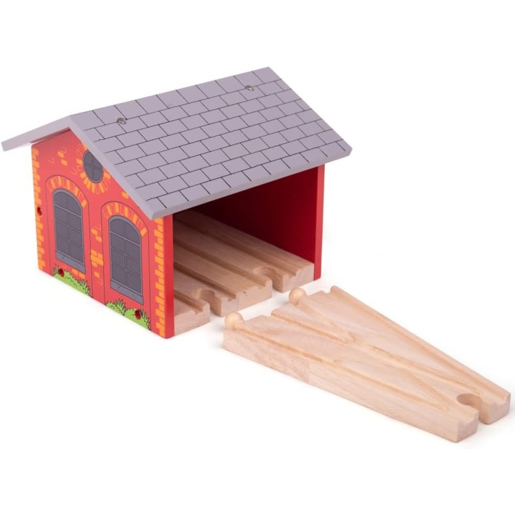 Bigjigs Rail Double Engine Shed