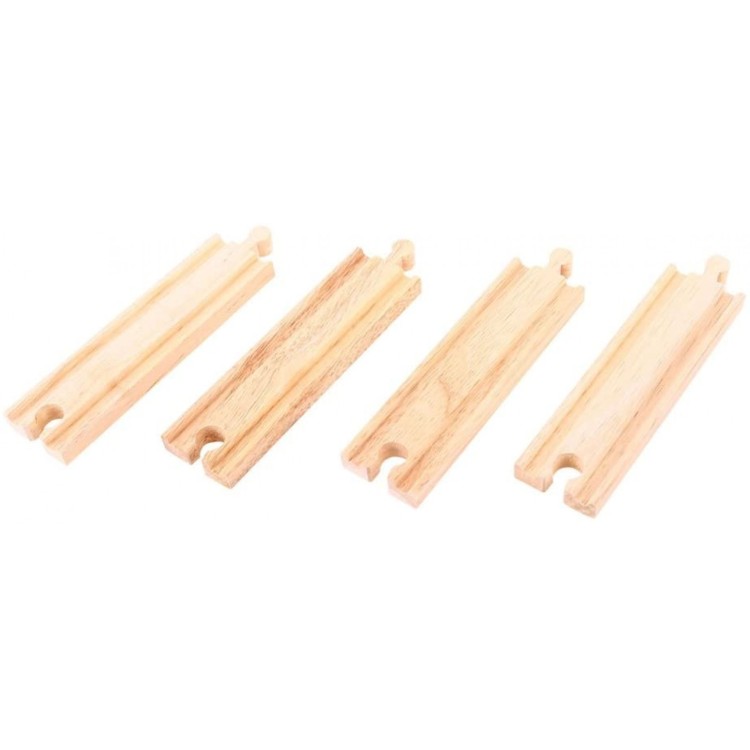 Bigjigs Rail Medium Straights Track 4 Pack