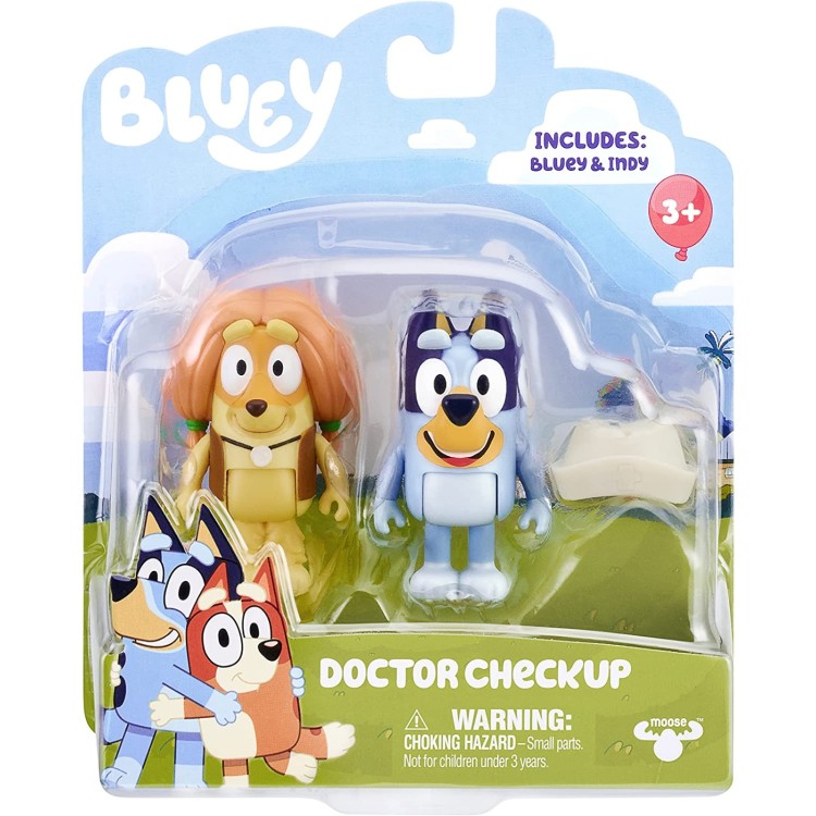 Bluey Figure 2 Pack - Doctor Checkup