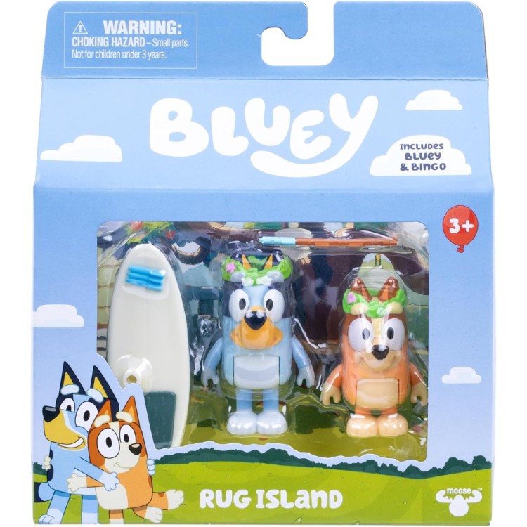 Bluey Figure 2 Pack - Rug Island