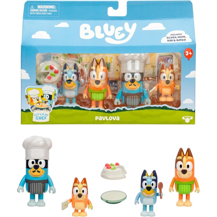 Bluey Figure 4 Pack - Pavlova