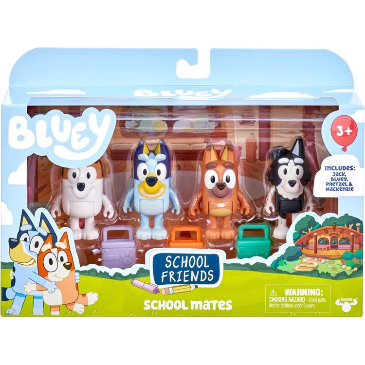 Bluey Figure 4 Pack - School Mates