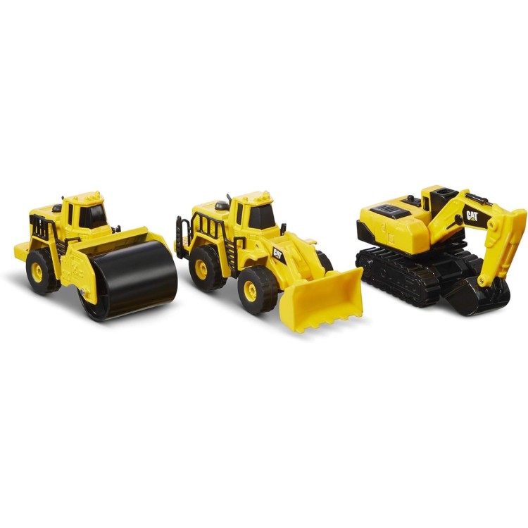 CAT Metal 3 Pack - Wheel Loader / Excavator / Steam Roller