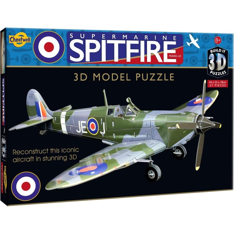 Cheatwell Build It Supermarine Spitfire 3D Model Puzzle