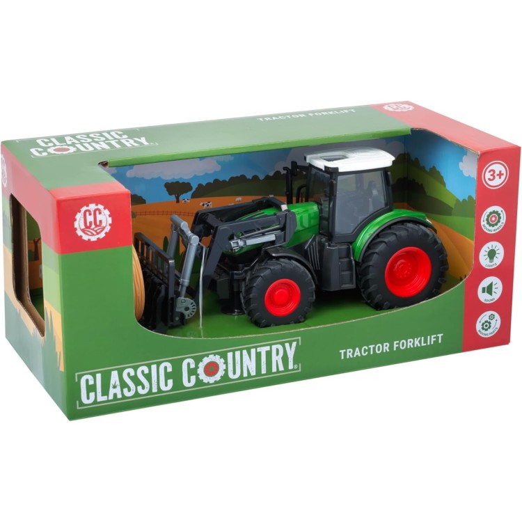 Classic Country Tractor with Forklift