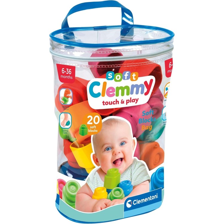 Clementoni Soft Clemmy 20 Blocks Bag