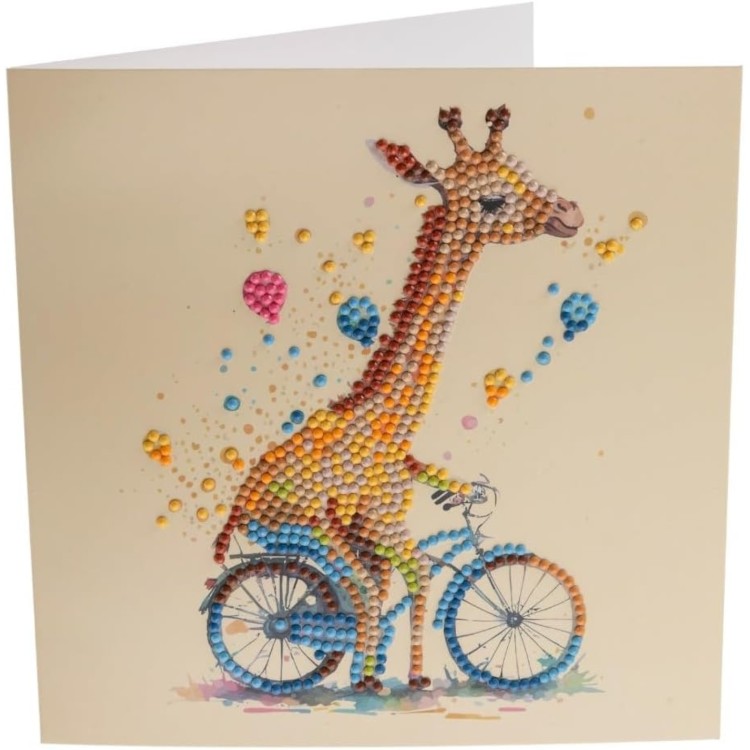 Craft Buddy Crystal Art Card Kit - Cute Baby Giraffe