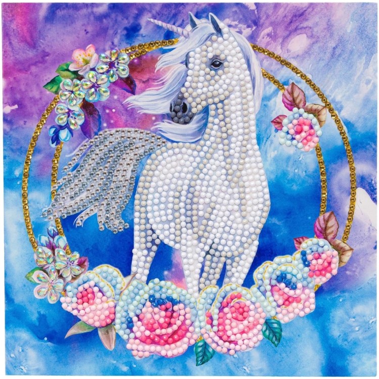 Craft Buddy Crystal Art Card Kit - Unicorn Garland