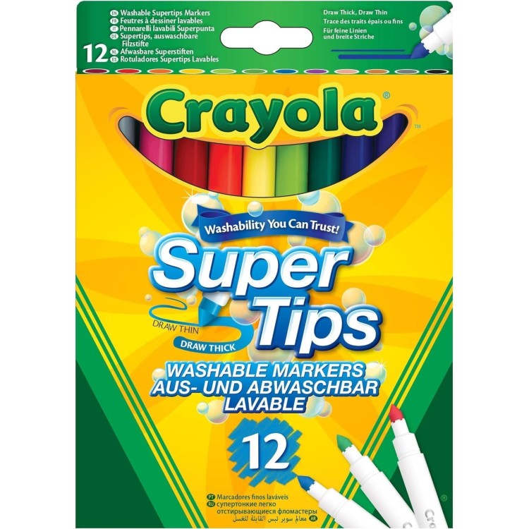 Crayola 12 Super Tips Bright