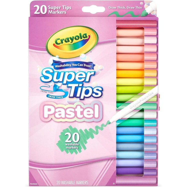 Crayola 20 Super Tips Pastel