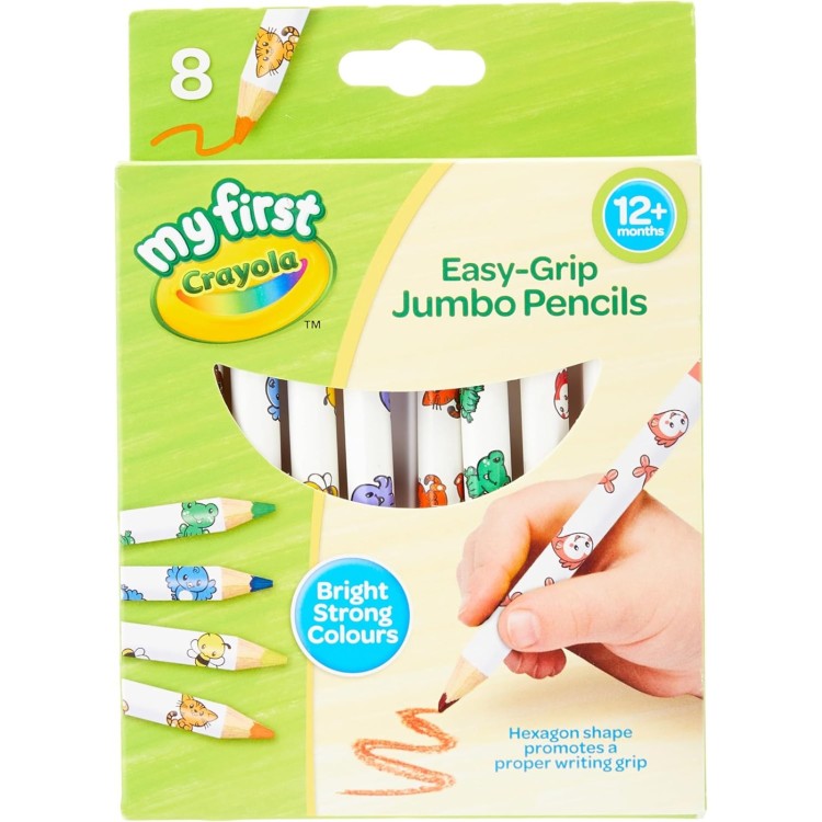 Crayola 8 My First Easy-Grip Jumbo Pencils