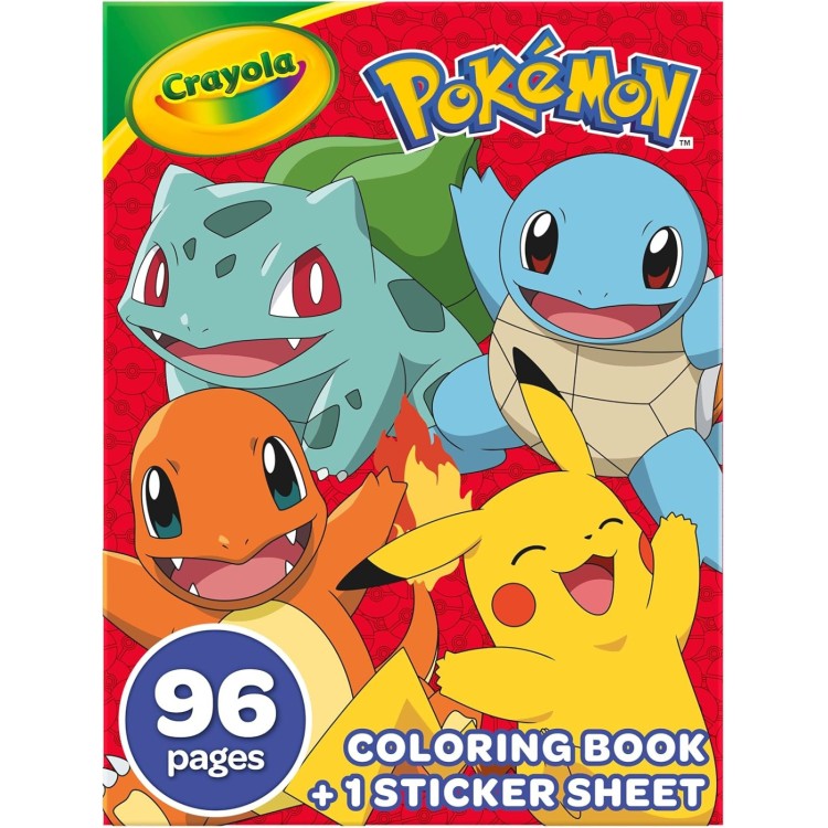 Crayola Pokemon 96pg Colouring Book