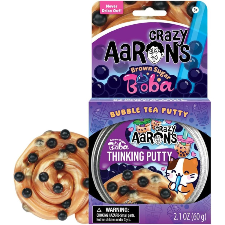 Crazy Aarons Thinking Putty - Brown Sugar Boba Putty