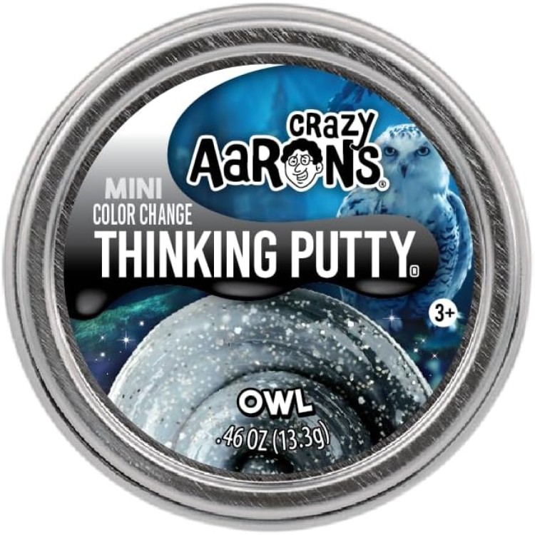 Crazy Aarons Thinking Putty Mini Tin - Owl