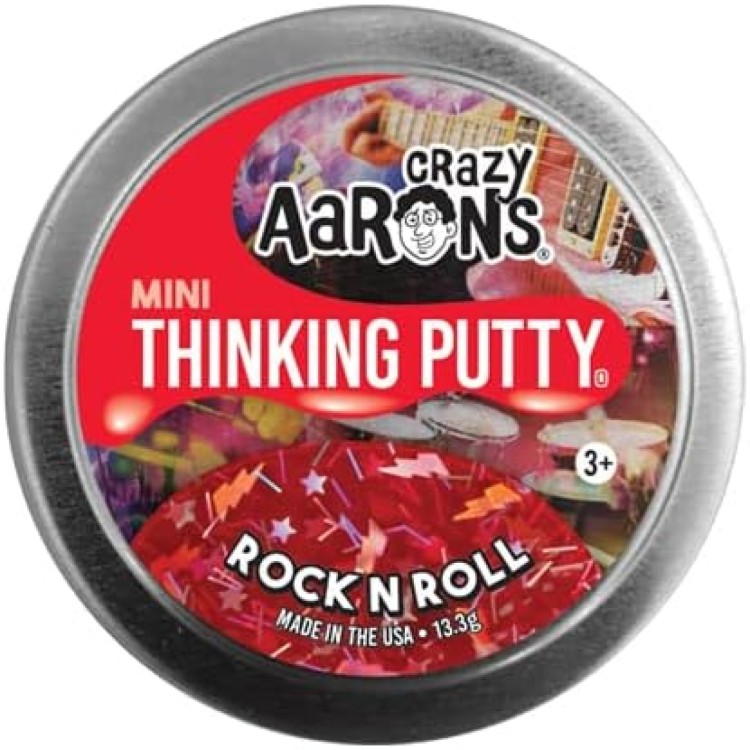 Crazy Aarons Thinking Putty Mini Tin - Rock N Roll