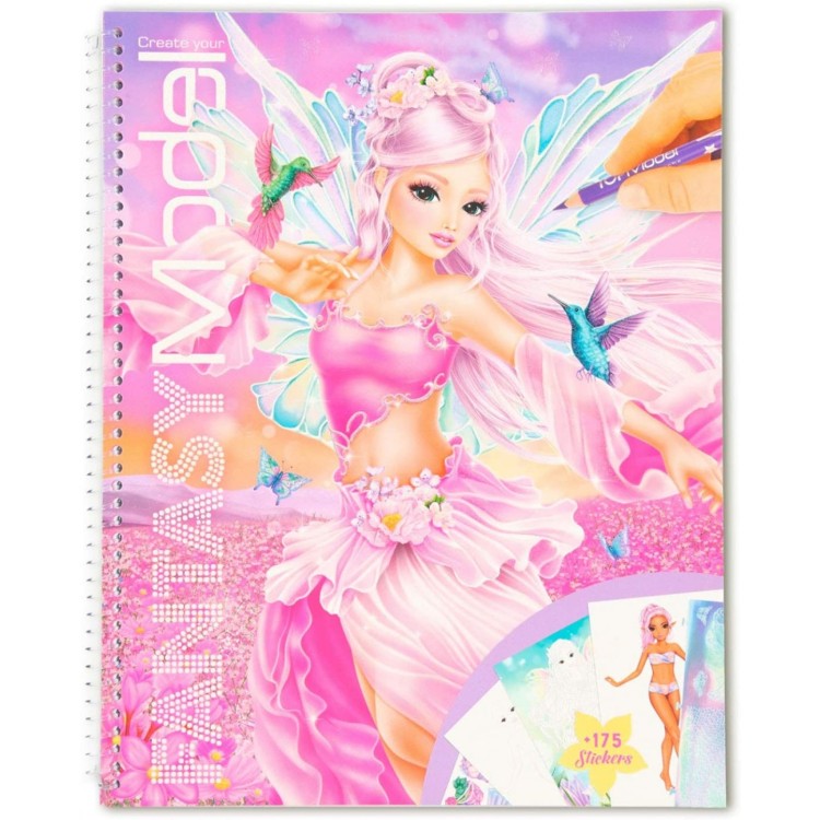 Create Your Fantasy Model Sticker Colouring Book