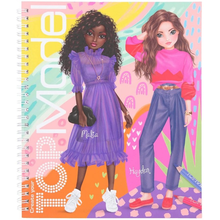 Create Your Top Model Colouring Book