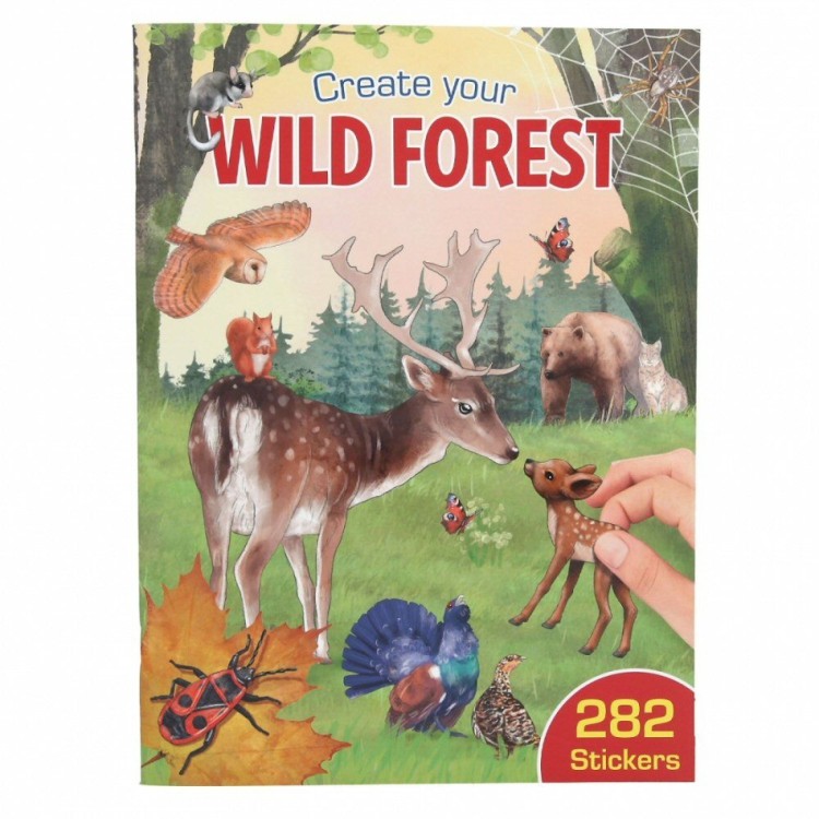 Create Your Wild Forest Sticker Colouring Book