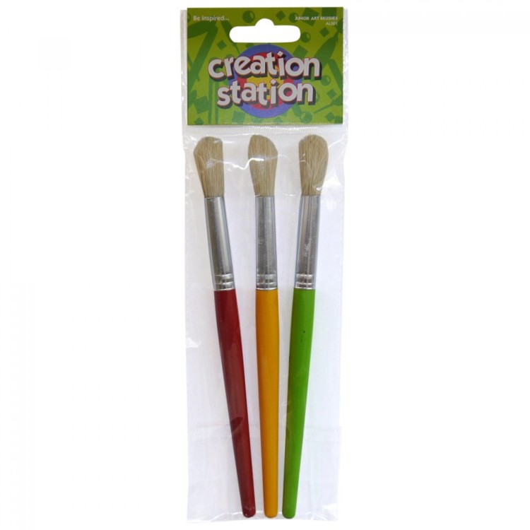 Creation Station Junior Art Brushes 3 Pack