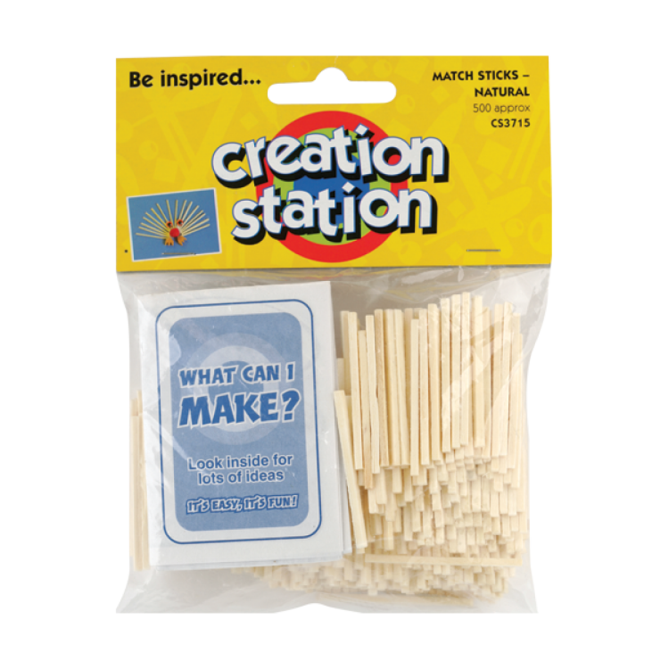 Creation Station Match Sticks (Natural)