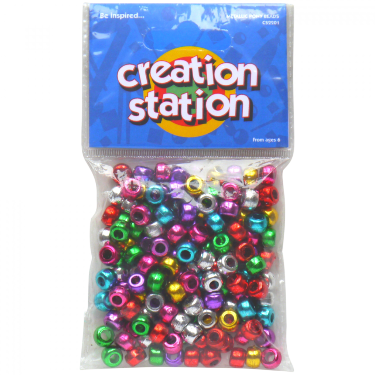 Creation Station Pony Beads (Metallic)