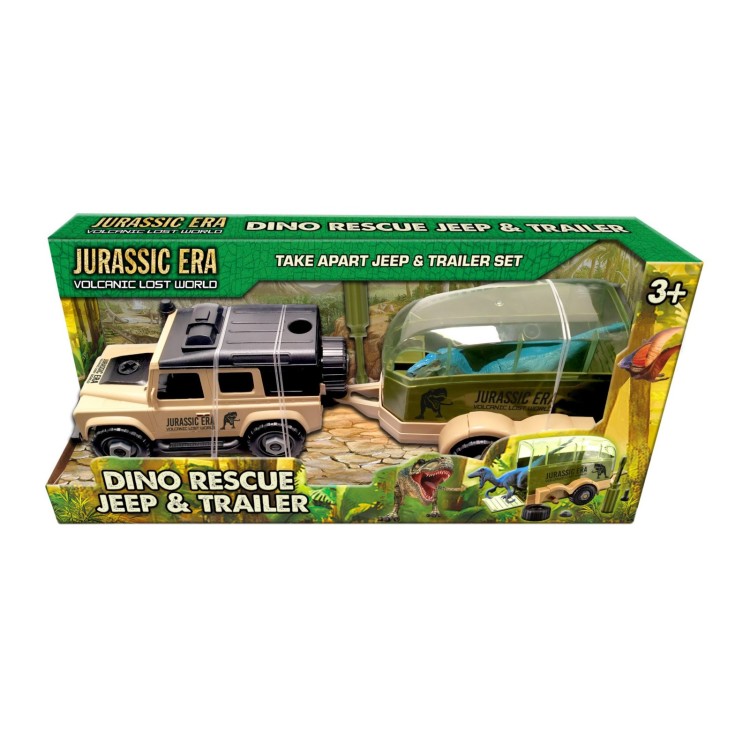 Jurassic Era Dino Rescue Jeep & Trailer