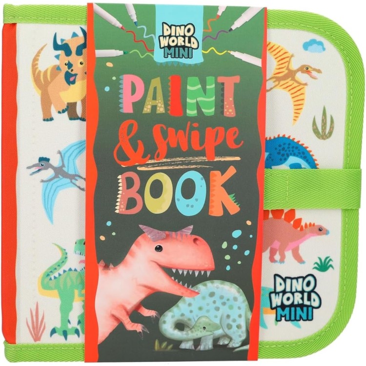 Dino World Mini Paint & Swipe Book
