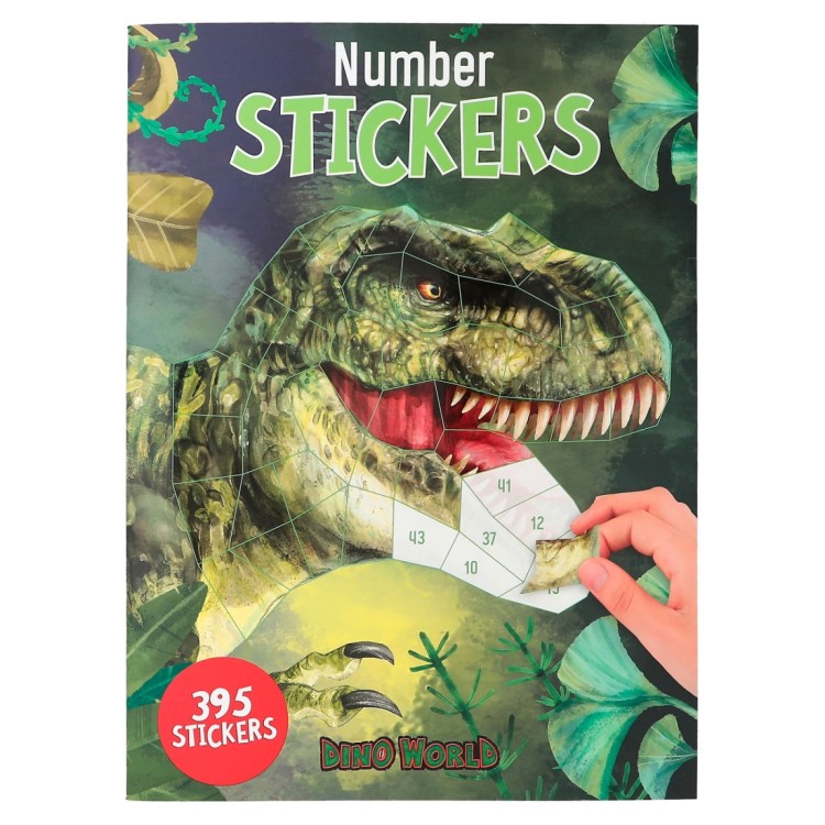 Dino World Number Stickers Book
