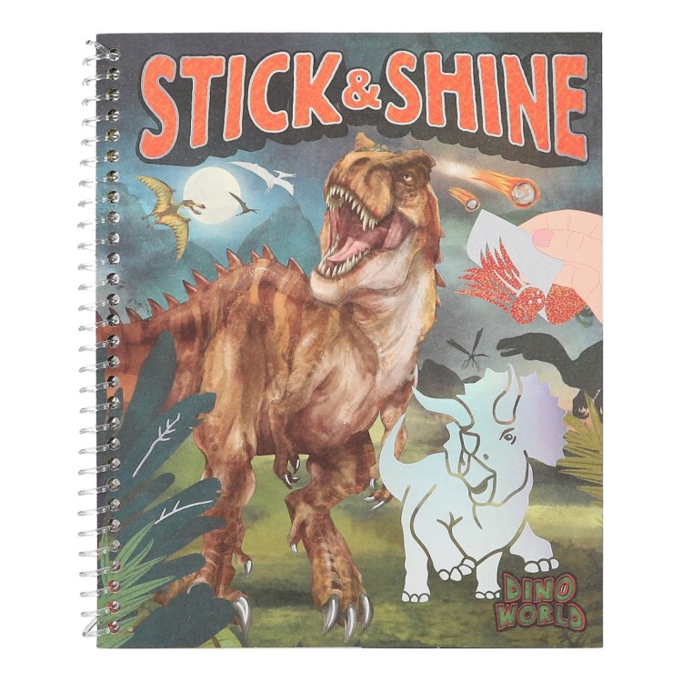 Dino World Stick & Shine Book