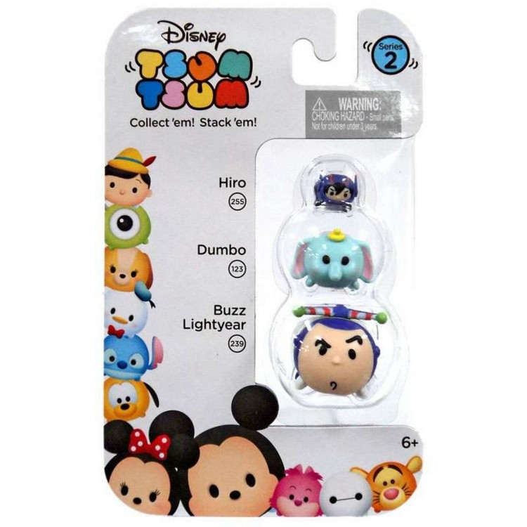 Disney Tsum Tsum 3 Figure Pack Hiro/Dumbo/Buzz