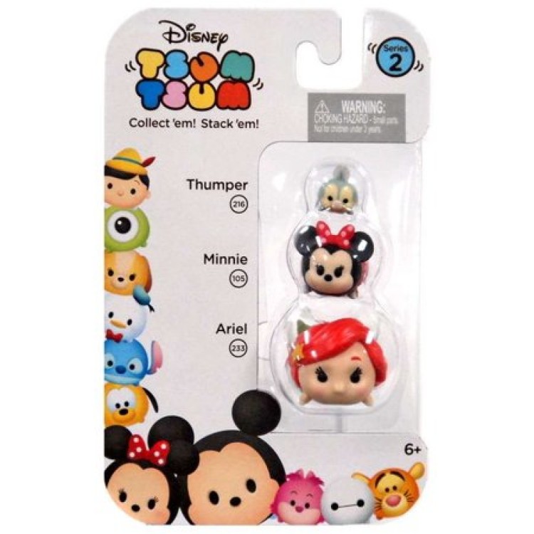 Disney Tsum Tsum 3 Figure Pack Thumper/Minnie/Ariel