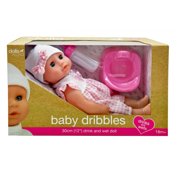 Dolls World Baby Dribbles Doll